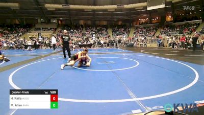 90 lbs Quarterfinal - Henry Raile, Woodward Youth Wrestling vs Miles Allen, Barnsdall Youth Wrestling