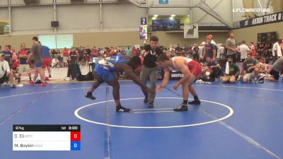 97 kg Round Of 16 - David Eli, Boilermaker RTC vs Michael Boykin, Wolfpack Wrestling Club