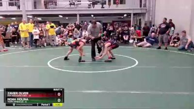 76 lbs Round 3 (8 Team) - Zavier Olver, Mat Assassins Grey vs Noah Molina, Terps Xpress ES