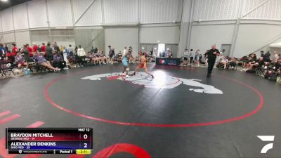 120 lbs Placement Matches (16 Team) - Braydon Mitchell, Georgia Red vs Alexander Denkins, Ohio Red