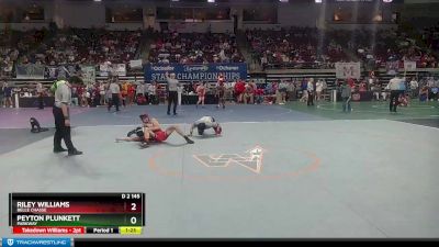 D 2 145 lbs Quarterfinal - Riley Williams, Belle Chasse vs Peyton Plunkett, Parkway