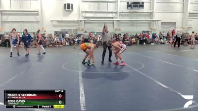 110 lbs Quarterfinals (8 Team) - Murphy Sheridan, All American vs Ross Davis, Team Shutt