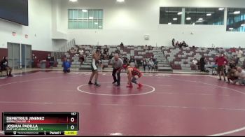 157 lbs Round 5 (6 Team) - Demetrius Jinenez, Sierra College vs Joshua Padilla, East Los Angles College