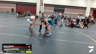 167 lbs Round 5 (6 Team) - Evan Saevre, Brawlers vs Mason Schweitzer, KY Extreme