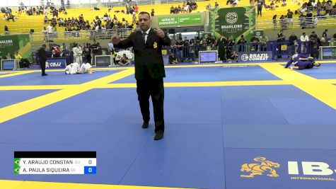 YASMIM ARAUJO CONSTANCIO vs ANA PAULA SIQUEIRA 2024 Brasileiro Jiu-Jitsu IBJJF