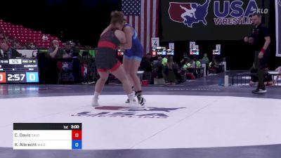 72 kg Rnd Of 16 - Caitlyn Davis, Daughters Of Zion Wrestling vs Kaylynn Albrecht, Wildcat Elite