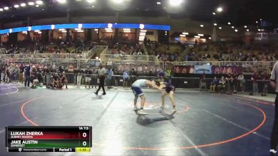 1A 113 lbs Quarterfinal - Lukah Zherka, Aubrey Rogers vs Jake Austin, Somerset