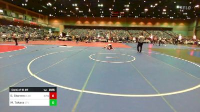 165 lbs Consi Of 16 #2 - Steele Starren, Clackamas vs Mark Takara, Utah Valley