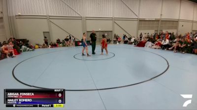 180 lbs Round 3 (6 Team) - Abigail Fonseca, Texas Red vs Hailey Romero, Missouri