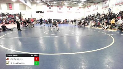 144 lbs Quarterfinal - Silas Runez, Keene vs Christian Knuckles, Souhegan