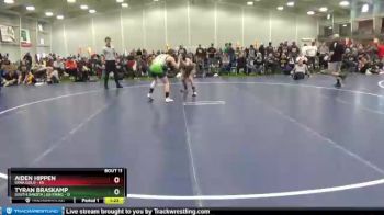 135 lbs Round 4 (6 Team) - Aiden Hippen, Iowa Gold vs Tyran Braskamp, South Dakota Lightning