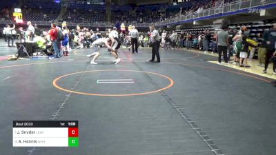 160 lbs Round Of 16 - Jaxon Snyder, Lewisburg vs Aiden Hannis, Whitehall