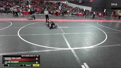 84 lbs Cons. Round 4 - Kason Van Camp, Kaukauna vs Caleb Rickert, BGC