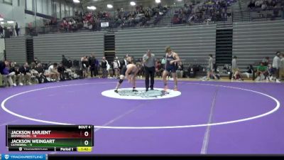 220 lbs Quarterfinals (8 Team) - Jackson Weingart, Cathedral vs Jackson Sarjent, Brownsburg