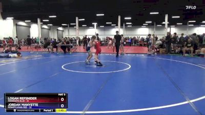 102 lbs Round 3 (8 Team) - Logan Refsnider, Minnesota Blue vs Jordan Manyette, Pennsylvania Red