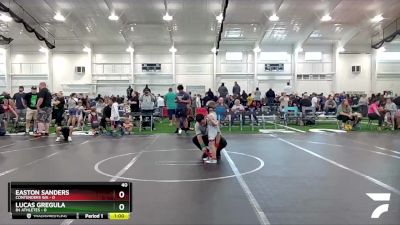 40 lbs Round 3 (6 Team) - Easton Sanders, Contenders WA vs Lucas Gregula, 84 Athletes