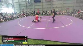 195 lbs Placement Matches (8 Team) - Thaden Abbas, Iowa vs Jaxon Penovich, Illinois