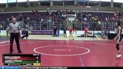 100 lbs Semifinal - Maya Alvarado, Lake Highland Prep vs Sabrina Strauss, Union Endicott