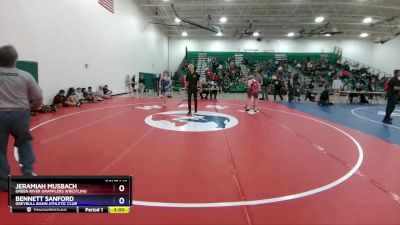 132 lbs 3rd Place Match - Jeramiah Musbach, Green River Grapplers Wrestling vs Bennett Sanford, Greybull Basin Athletic Club