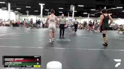 170 lbs Round 3 (6 Team) - Anthony Gregory, Outsiders WC vs Carmen Marano, Iron Horse Gray