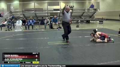 65 lbs Finals (8 Team) - Gavin Bussell, Saranac Youth Wrestling Club vs Alex Schnurstein, Untouchables-Olympia