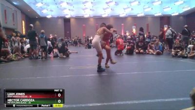 92 lbs Finals (8 Team) - Hector Cardoza, MO Outlaws Black vs Liam Jones, East Kansas Eagles