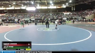 138 lbs Quarterfinal - Wylie Stone, Eagle vs Daeton Johnson, Chiawana