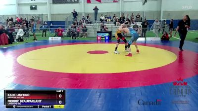 55kg Quarterfinal - Kade Linford, Medicine Hat WC vs Merric BeauParlant, Lakehead WC