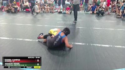 78-84 lbs Round 2 - Daniel Campos, Gladiator vs Hudson Heigel, FL Scorpions Wrestling Club