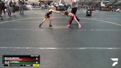 50 lbs Round 5 - Skyler Brown, Region Wrestling Academy vs Ellie Campbell, Pursuit