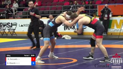 65kg 1st Place Match - Nathan Hunyady, Guelph WC vs Ryder Church, Montreal NTC / Montreal WC