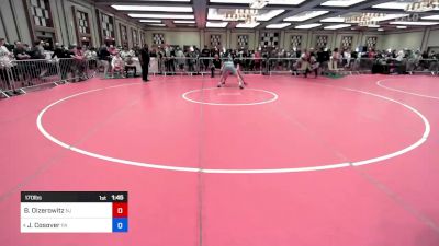 170 lbs Round Of 16 - Brock Oizerowitz, Nj vs Justin Cosover, Pa