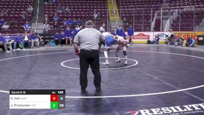 133 lbs Round Of 16 - Samuel Hall, Warrior Run vs Jojo Przybycien, Fort Leboeuf