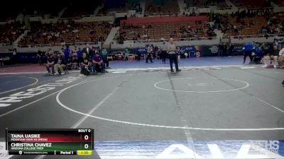 185 lbs Semifinal - Taina Uasike, Mountain View Hs (Mesa) vs Christina Chavez, Arizona College Prep