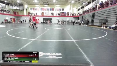 184 lbs Cons. Round 5 - Kyler Pickard, Belmont Abbey vs Cole Gray, Western Colorado