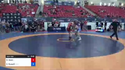 55 kg Consolation - Drew West, Illinois vs Camden Russell, MWC Wrestling Academy