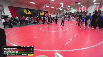 145 lbs 7th Place Match - Ashley Toldeo, Santiago Corona vs Jaslyn Martinez, Alta Loma