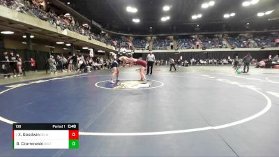 138 lbs Cons. Round 1 - Xander Goodwin, Belleville West vs Benjamin Czarnowski, IC Catholic Prep