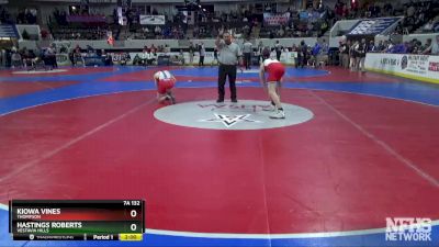 7A 132 lbs Quarterfinal - Hastings Roberts, Vestavia Hills vs Kiowa Vines, Thompson