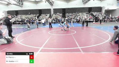 83-M lbs Round Of 16 - Nicholas Pierro, F.L.O.W. vs Malec Ksebe, McDonald Wrestling Academy