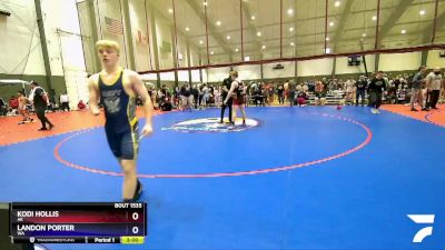 157 lbs Quarterfinal - Kodi Hollis, AK vs Landon Porter, WA