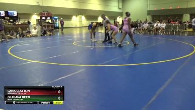 170 lbs Round 3 (6 Team) - Lana Clayton, Head Hunters vs Giuliana Reed, MXW - RAW