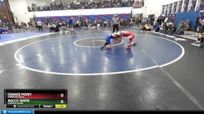 98 lbs Semifinal - Rocco White, Coeur D Alene vs Chance Povey, American Falls