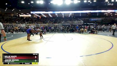 165 3A Quarterfinal - Willie White, Southwest Miami vs Jabore Brown, Treasure Coast