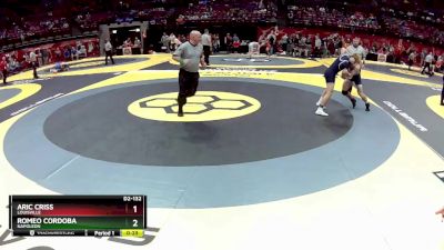 D2-132 lbs Cons. Round 1 - Aric Criss, Louisville vs Romeo Cordoba, Napoleon