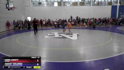 57 lbs Quarterfinal - Aiden Arnett, Illinois vs Harvey Walgren, Champions Wrestling Club