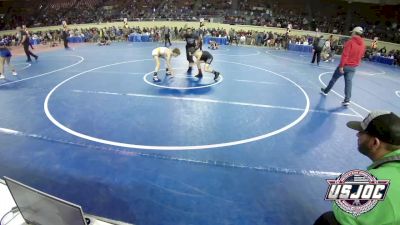 98 lbs Consi Of 8 #1 - William Hendricks, Randall Youth Wrestling Club vs Mason Mayday Burnham, Catoosa Youth Wrestling