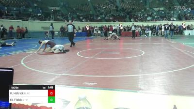 100 lbs Semifinal - Kole Hetrick, Blackwell vs Maddox Fields, Stillwater