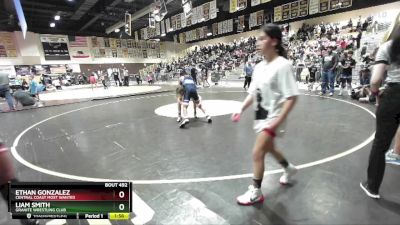 110 lbs Cons. Semi - Liam Smith, Granite Wrestling Club vs Ethan Gonzalez, Central Coast Most Wanted