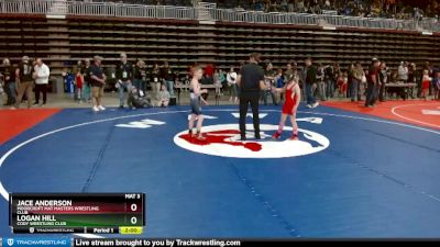 77 lbs Cons. Round 3 - Jace Anderson, Moorcroft Mat Masters Wrestling Club vs Logan Hill, Cody Wrestling Club